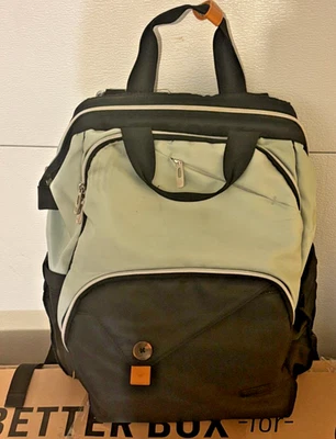 Hap Tim Mochila para Laptop, Viaje Trabajo Escuela Enfermera Negro Gris 12" x 18" x 6" Foto 1 de 4