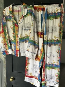 New Cath Kidston x Harry Potter Silky Pyjamas Large UK 14-18 Rare Sold Out - Picture 1 of 23