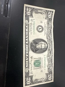 Rare $20 Star Note – San Francisco – Vintage US Currency – L055650692* - Bild 1 von 2