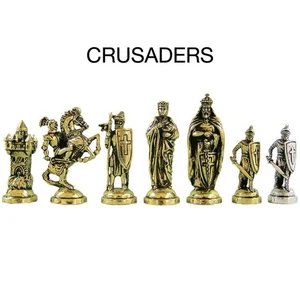 Chess Pieces Only Handmade Vintage Crusaders X Large Weighted 🎁 Christmas Gift - Picture 1 of 6