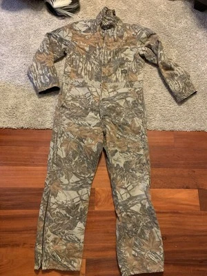 Vintage Liberty Realtree Insulated Camo Camouflage Hunting Coveralls Large Tall - Image 1 of 4