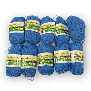 Lane Borgosesia Corallina Blue100% Virgin Wool Yarn Lot of 10 #410 240 yards - Picture 1 of 9