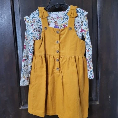 Nuevo vestido con camisa de 2 piezas para niñas talla 5 de Blueberi Boulevard Courdary Foto 1 de 4