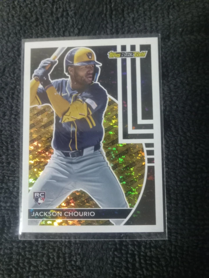 2024 Jackson Chourio Topps Chrome Gold #bg-25 - Image 1 of 2