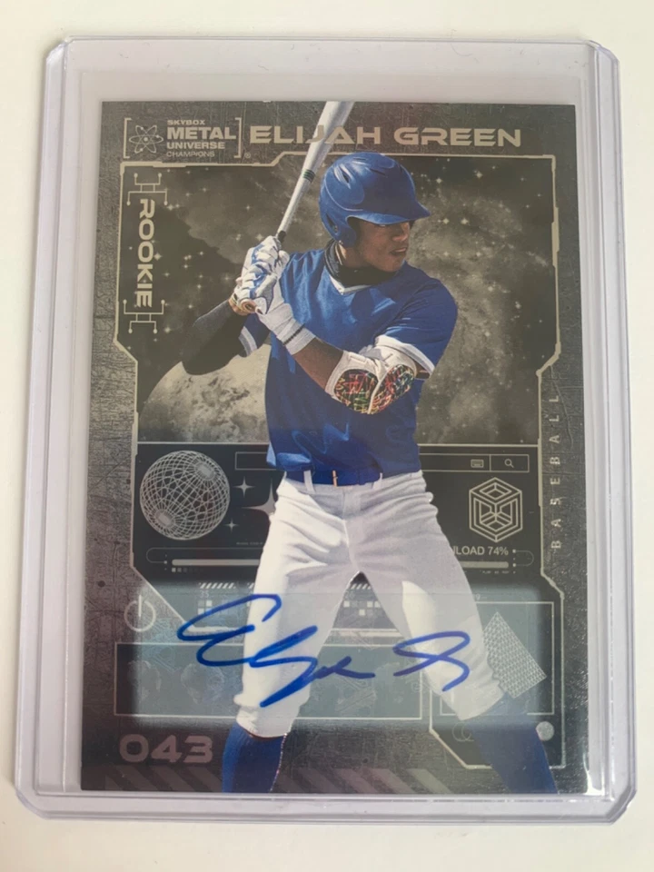 Elijah Green 2023 UD Skybox Auto Metal Universe Champions RC #043 - Image 1 of 2