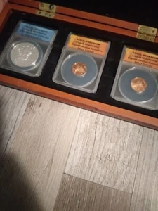 2009-S ANACS PR69 DCAM Lincoln Bicentennial 5-Coin Commemorative Set in Box - Picture 1 of 2