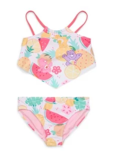 New Care Bears Little Girls Print Tankini Swimsuit with UPF50 2-Piece Size 6, 6x - Picture 1 of 5