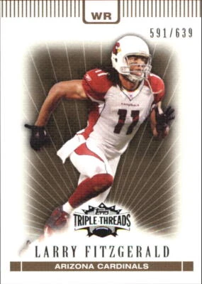 2007 Topps Triple Threads Sepia #63 Larry Fitzgerald /639 - NM-MT - Image 1 of 2