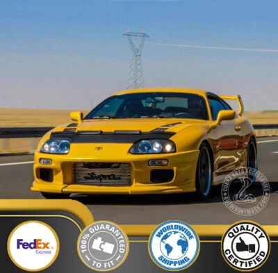 Car Bonnet Hood Bra For Toyota Supra MK4 1993 1994 1995 1996 1997 1998 - Image 1 of 2