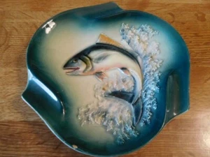 ceramic Fish motif ash tray made in Japan - Picture 1 of 3