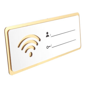 Acrylic WiFi Password Sign Self-Adhesive Board Internet Network Coverage Sticker