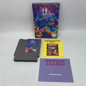 Tetris NES 1989 3-Screw w/ Insert Instruction Manual & Box VG+! - Picture 1 of 4