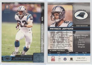 2000 Pacific Omega Platinum Blue /51 Patrick Jeffers #23