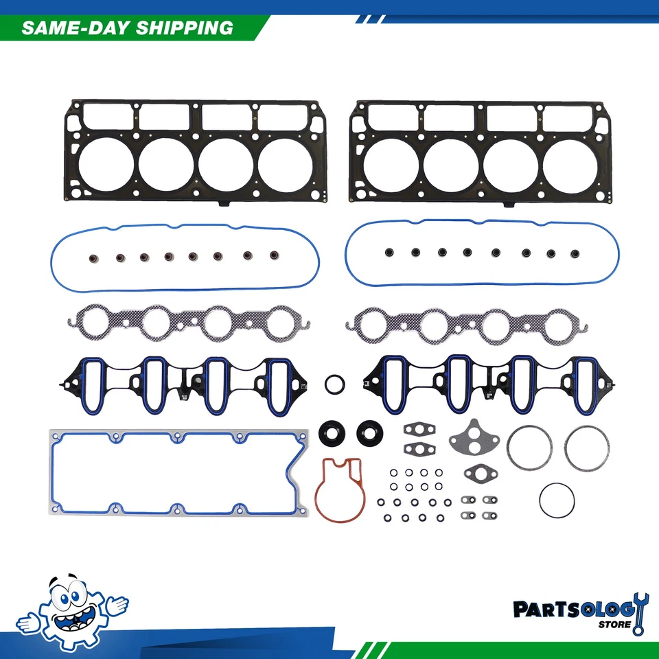 Conjunto de cabeça de cilindro DNJ HGS3161 MLS para 2001 GMC Sierra 1500 6.0L OHV 16v - Imagem 1 de 3