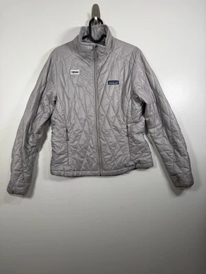 Patagonia Women Nano Puff Jacket Quilted Primaloft Insulated Gray Sz Small 20x24 - Image 1 of 4