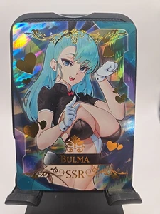 Bulma Dragon Ball Z Super Anime Waifu Card Doujin ACG Goddess Holo FS - Picture 1 of 4