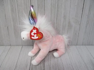 Vintage Ty Beanie Baby rosa Einhorn Charmer 2002 mit Etikett Plüschtier Stofftier - Bild 1 von 10