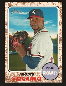 2017 Topps Heritage #43 - Arodys Vizcaino - Atlanta Braves  17-1172 - Picture 1 of 2