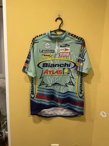 Vintage 2001 biemme bianchi atlas cycling jersey size 4 - Picture 1 of 10