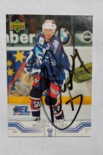 2001-02 Upper Deck German DEL #172 In Person Auto Michel Picard Adler Mannheim