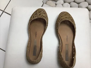 Mini Melissa Girls Kids Mel Campana Zig Zag Flats Slip On Shoes Size 3 - Picture 1 of 11