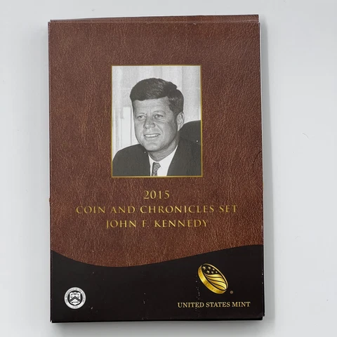 2015 Coin and Chronicles Set John F Kennedy US Mint OGP READ DESCRIPTION Cover