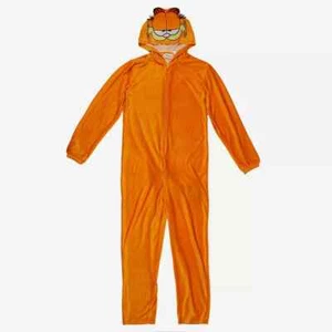 Garfield Mens' Character Hooded Union Suit Costume Pajama For Adults XL X-Large - Picture 1 of 4