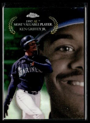 2017 Topps Chrome MLB Award Winners Green Refractor SP Ken Griffey Jr. 03/99 - Image 1 of 2