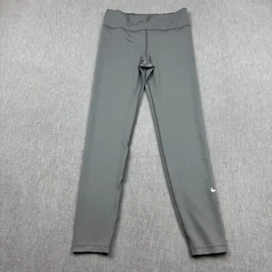 Nike Leggings Youth Girl Large Gray Dri Fit One Big Kids Training Running DQ8836 - Picture 1 of 14