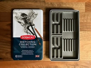 Derwent Sketching Pencil EMPTY TIN Holds 6 Pencils - Picture 1 of 4