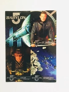 Babylon 5 Scifi TV show Fleer series 1 limited issue uncut card sheet 1990s - Picture 1 of 2