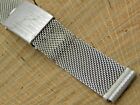 Pre-Owned Deployment Watch Band Vintage Stainless Steel 16Mm 5/8" Straight Lug