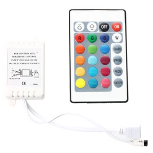 12V Wire RF IR Box Remote Controller 24 Keys for RGB 2835 5050 LED Light Strip - Picture 1 of 5