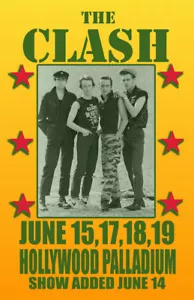 THE CLASH REPLICA 1982 CONCERT POSTER - Picture 1 of 1