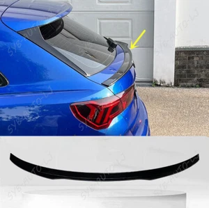 Fit For Audi Q3 2019-2023 Glossy Black Rear Middle Trunk Spoiler Wing Flap Trim - Picture 1 of 7
