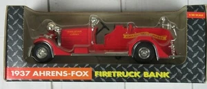 1937 Ertl John Deere Company Ahrens-Fox Fire Truck bank Grand Detour Illinois - Picture 1 of 7