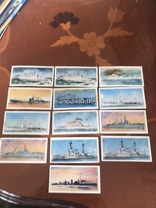 LYONS TEA CARD HMS 1902-1962  No 4. 5. 7. 8. 9.  12.  14.  15.  30.  +Duplicates