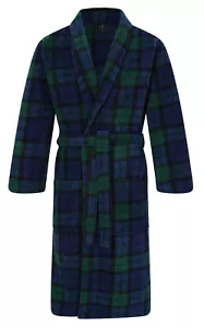 Men's Warm Fleece Robe, Blackwatch Tartan (sizes available) - Picture 1 of 3