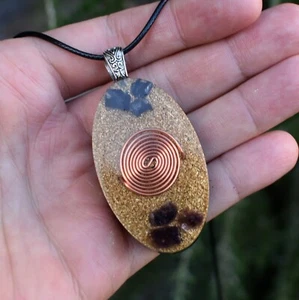 Orgone Energy - Protection Pendant Gold 50:50 METAL TO RESIN Positive Energy - Picture 1 of 6
