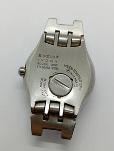 Vintage Swatch Irony SCUBA DIVER 200m All S.Steel Cal. ETA V8 WORKING Watch READ - Picture 1 of 8