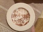 Fox Hunt Hunting Royal Cauldon Plate Brown And White The Kill As Is
