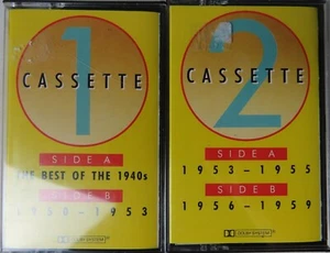 Vintage Music Cassette Tapes Readers Digest 40 Years of Golden Memories 1,2 - Foto 1 di 4