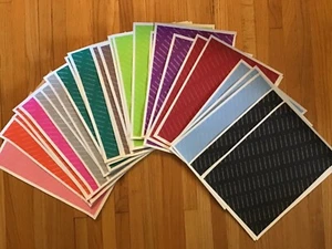 Lot of 33 screen print transfer- full flooded sheets 3 each of 11 colors see pho - Picture 1 of 2