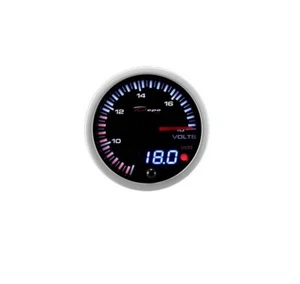 DEPO RACING DIGITAL + ANALOGE SPANNUNGSANZEIGE 52 mm BATTERIESPANNUNG ANZEIGE SLD5291B - Bild 1 von 1