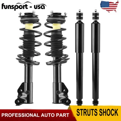 Front + Rear Struts Shocks Absorber Assembly for 2006-2011 Honda Civic Acura CSX - Image 1 of 4