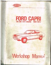 FORD CAPRI MK1 1300 1300GT 1600 1600GT OHV 1969-74 ORIG. FACTORY WORKSHOP MANUAL