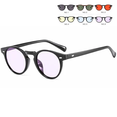 Vintage Small Retro Round Sunglasses Men's Women's Nail Ocean Lens Outdoor Beach - image 1 of 4