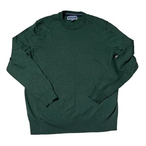 Club Room Men’s Green knit crewneck Merino Wool Blend Sweater Small Pullover - Picture 1 of 8