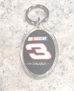 Vintage NASCAR #3 Dale Earnhardt Key Chain-Black / Silver Color 2001 - Picture 1 of 2