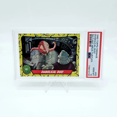1989 Topps TMNT Ninja Turtles #62 PSA 10 Diabolical Duo Shredder Krang Pop 5 - Image 1 of 3